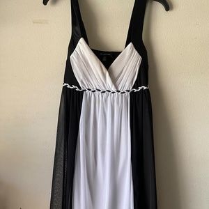 Black and White Jodi Kristopher Dress Size Medium